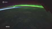 Astronauta captura a Aurora Boreal direto do espaço