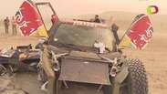 Piloto sai ileso após grave acidente no rali Dakar; veja