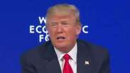 Trump refere-se à imprensa como 'desagradável' em Davos