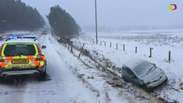 'Fera do Leste' cobre Grã-Bretanha de neve
