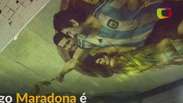 Messi e Maradona são endeusados em Capela Sistina do futebol