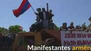 Armênios protestam contra elite governante do país