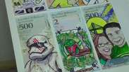 Artista valoriza dinheiro venezuelano com suas pinturas