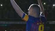 Barcelona presta homenagem a Iniesta em despedida do jogador