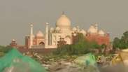Taj Mahal fica amarelado devido à poluição