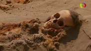 Peru encontra esqueletos de crianças sacrificadas em ritual
