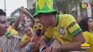 Brasileiros comemoram vaga e provocam: "chupa, Alemanha"