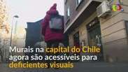 Santiago produz murais acessíveis para deficientes visuais
