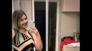 Marilia Mendonça exibe barriga de gravidez em vestido com estampa geométrica