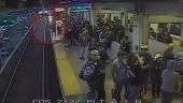 Homem escapa de atropelamento por um triz depois de cair em linha do metrô nos EUA