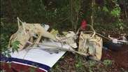 Inicia remoção dos destroços da aeronave que caiu em Cascavel