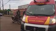 Motociclista tem suspeita de fratura na canela em acidente no São Cristóvão
