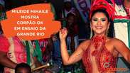 Carnaval! Mileide Mihaile mostra corpão OK! em ensaio da Grande Rio