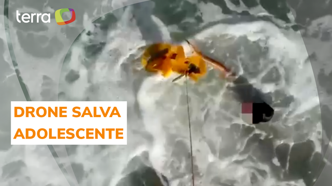 Drone salva adolescente de afogamento em praia na Espanha