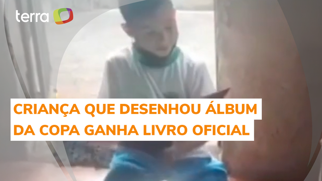 Menino que desenhou álbum da Copa do Mundo ganha livro oficial