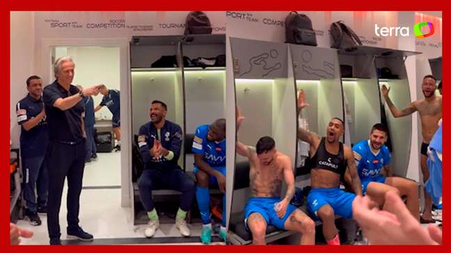 Vídeo mostra comemoração de jogadores do time Al Hilal no vestiário, atual clube de Neymar