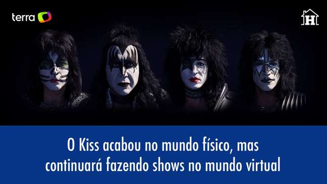 Kiss acabou no mundo físico, mas fará shows no mundo virtual