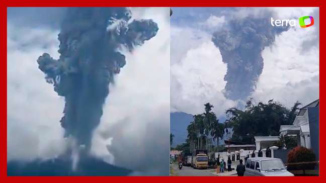 Vulcão entra em erupção na Indonésia e deixa ao menos 11 mortos