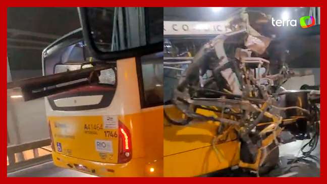‘Ônibus fantasma’ chama atenção ao circular destruído por ruas no RJ