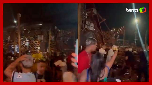 Estrutura de festa desaba e deixa dezenas de feridos na Paraíba