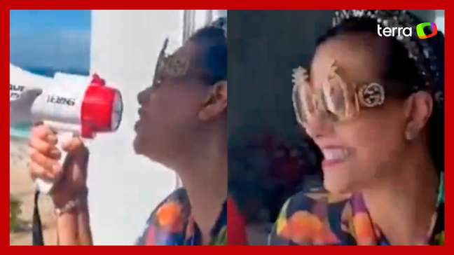 Narcisa usa megafone e cobra Madonna em hotel: 'Venha ver seus fãs'