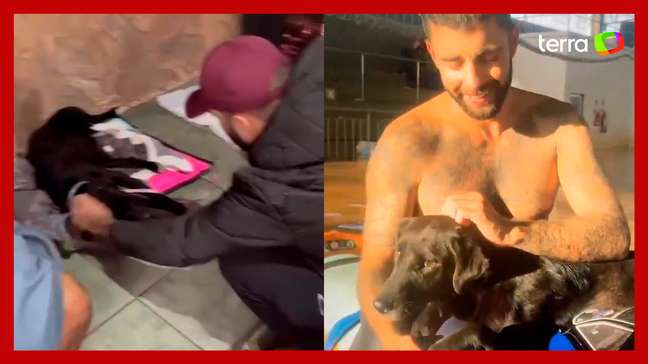 Pedro Scooby adota cachorro resgatado em enchente no RS