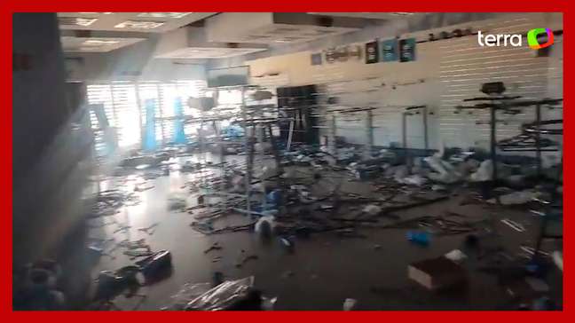 Vídeo mostra como ficou loja oficial do Grêmio após ser saqueada em Porto Alegre