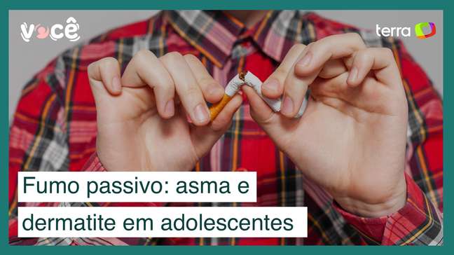 Fumo passivo aumenta risco de asma e dermatite em adolescentes