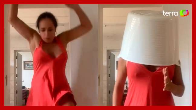 Daniela Mercury usa balde para criar coreografias e surpreende fãs; veja vídeo
