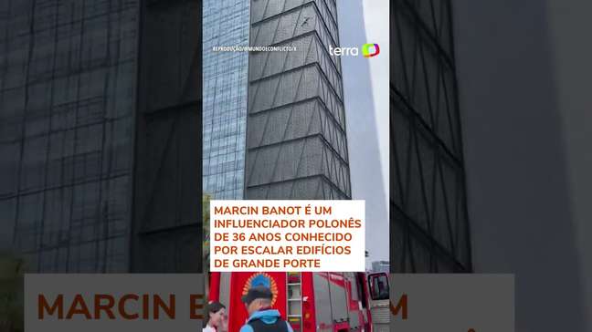 Influenciador escala prédio de 30 andares em Buenos Aires e precisa ser resgatado #shorts