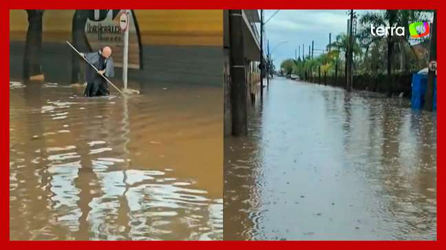 Porto Alegre volta a registrar alagamentos após fortes chuvas atingirem o RS