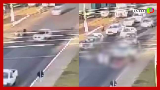 Crianças são atropeladas ao atravessar avenida a caminho de creche em Mato Grosso