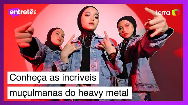 Metaleiras muçulmanas da Indonésia sacodem festival britânico