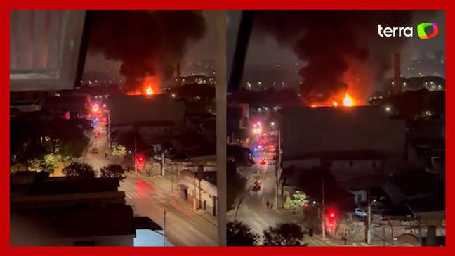 Incêndio atinge fábrica de tecidos em bairro no centro de São Paulo