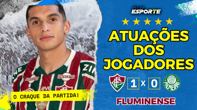 Desempenho dos jogadores do Fluminense na vitória em cima do Palmeiras