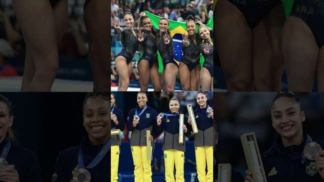 Jogos Olímpicos: equipe brasileira conquista bronze inédito na ginástica artística