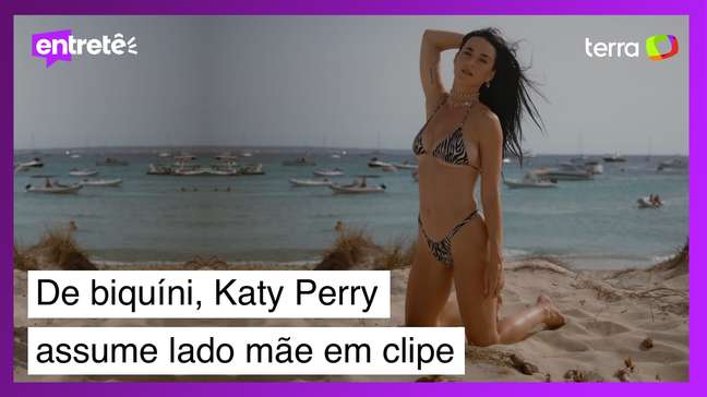 De biquíni em Ibiza, Katy Perry assume o lado mamãe em 'Lifetimes'