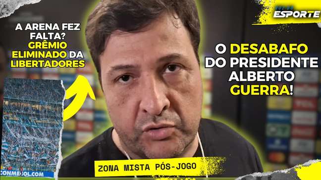 "A Arena Grêmio fez falta" diz Presidente Alberto Guerra