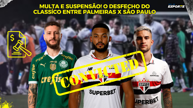 Briga causa suspensão para jogadores e multas para Palmeiras e São Paulo