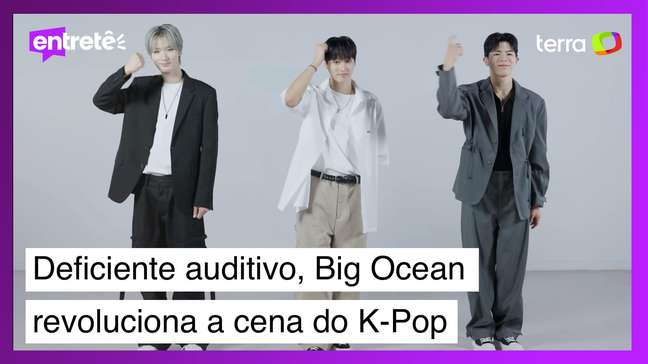 Assista: deficientes auditivos, trio Big Ocean revoluciona o K-Pop