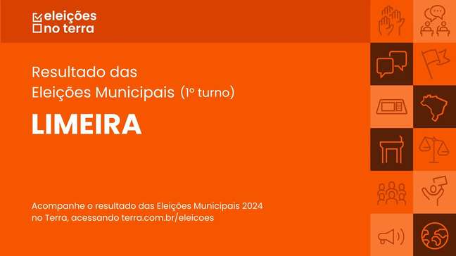 Resultado do 1° turno das Eleições 2024 em Limeira/SP