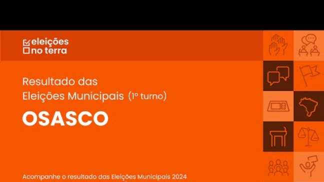 Resultado do 1° turno das Eleições 2024 em Osasco/SP