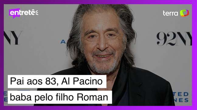 Pai aos 83 e já separado, Al Pacino baba pelo filho Roman