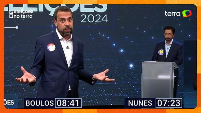 Boulos cita maquiagem de Nunes ao acusar prefeito de gostar de mentir: ‘Não fica nem vermelho’