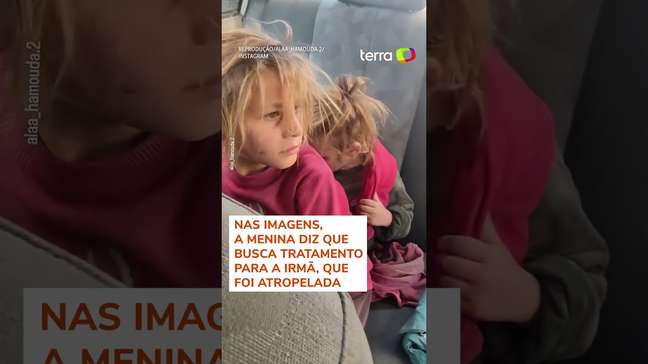 Garotinha emociona ao ser flagrada carregando a irmã ferida em Gaza #shorts