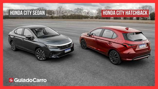 City Hatchback e City Sedan: conheça a linha 2025 da dupla da Honda