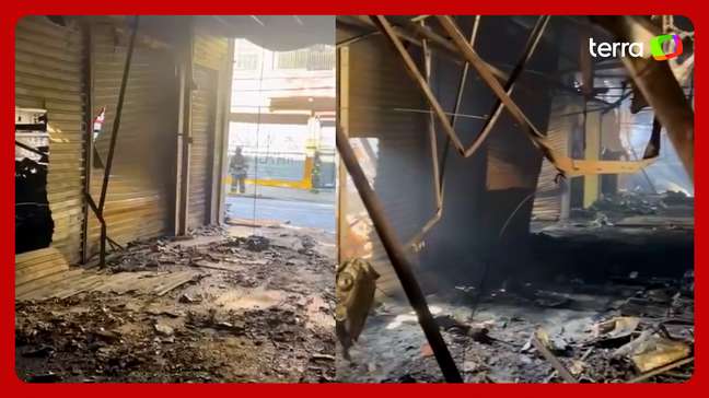 Incêndio no Brás: novas imagens mostram interior de shopping consumido pelas chamas em SP