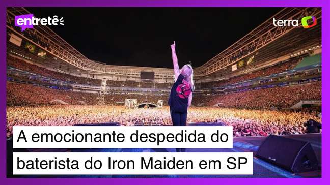 A emocionante despedida do baterista do Iron Maiden dos palcos