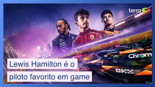 Pilotos virtuais elegem Lewis Hamilton como piloto favorito de game