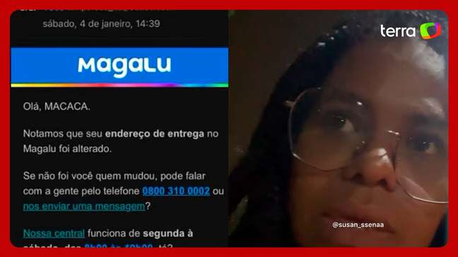 Mulher denuncia racismo ao receber e-mail da empresa Magazine Luiza: 'Olá, macaca'